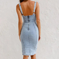 Jarra – denim dress with adjustable straps