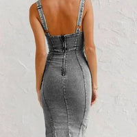 Jarra – denim dress with adjustable straps