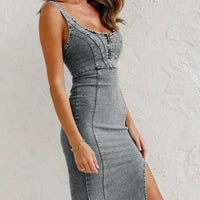 Jarra – denim dress with adjustable straps